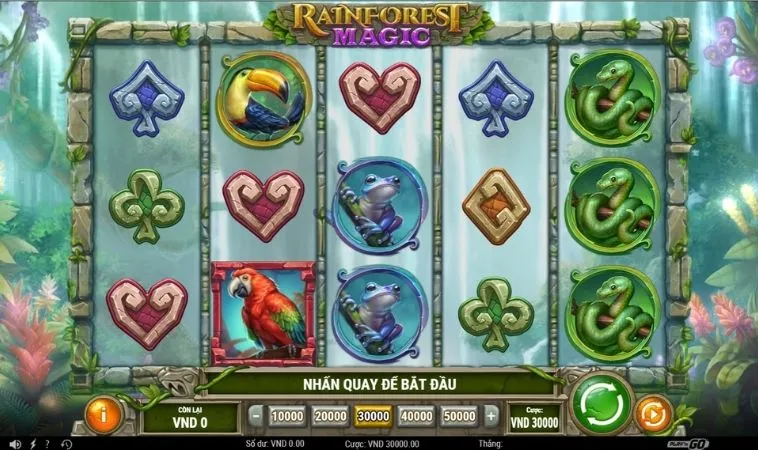 Giao diện chơi Nổ Hũ Rừng Xanh SA88